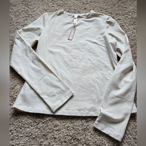 Skims Cotton Jersey Long Sleeve T-Shirt XL